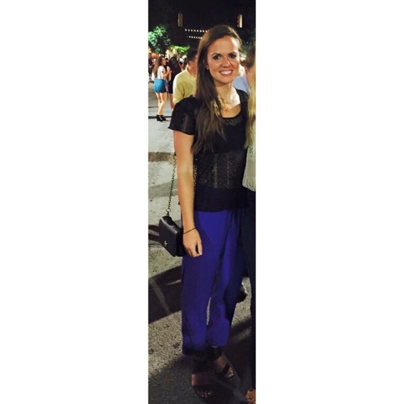 Urban Outfitters Kimchi Blue Black Lace Top - Picture 2 of 3